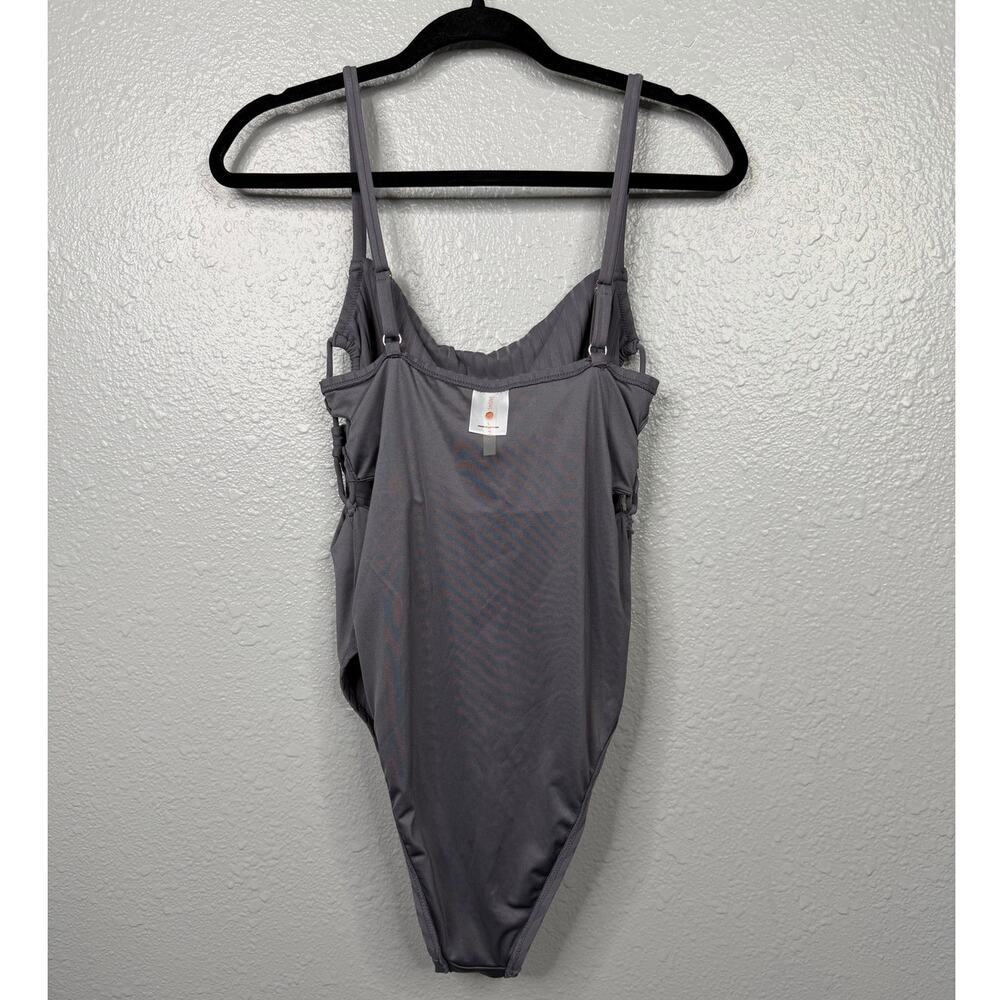 Shade Shore Grey One Piece Bathing Suit / Size-Large - Picture 9 of 11